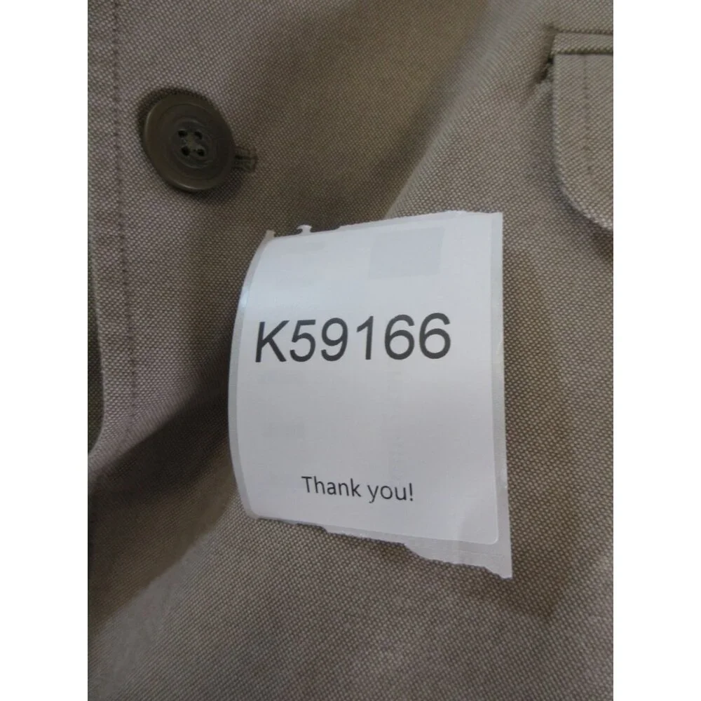 LL Bean Sport Coat 44 Taupe Field Blazer Safari Utility Jacket Canvas